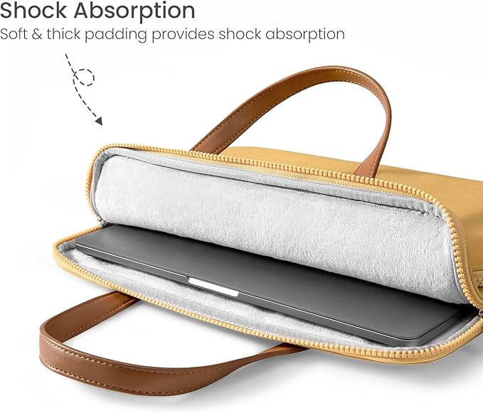 Tomtoc TheHer-H21 Laptop Handbag for Women 13.5 inches - Yellow - Desert Games