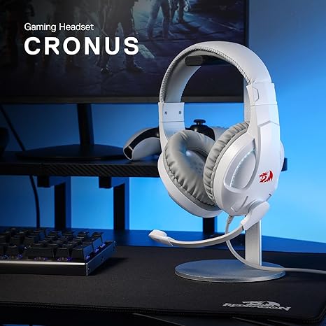 Redragon H211 Cronus RGB Wired Gaming Headset - White - Desert Games