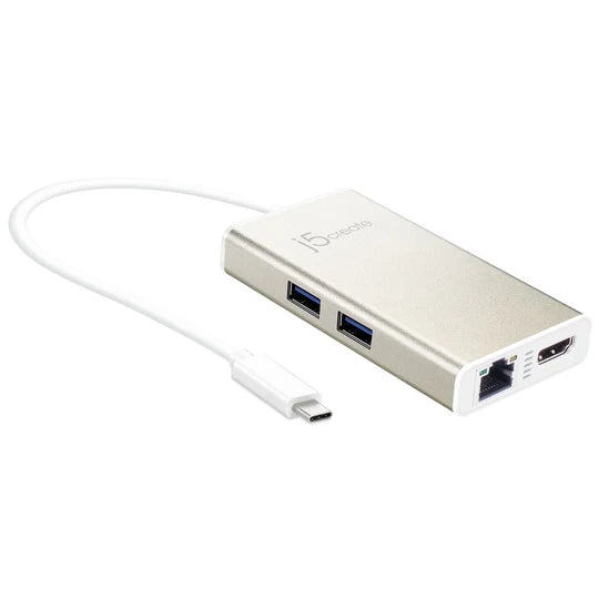 J5 Create USB-C™ Multi-Adapter - HDMI™/Ethernet/USB™ 3.1 HUB/PD 3.0 - Desert Games