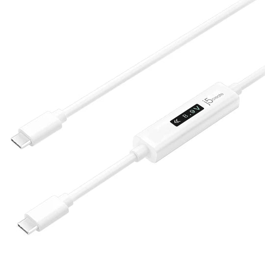 J5 Create USB-C™ Dynamic Power Meter Charging Cable - USB-C® to USB-C - Desert Games