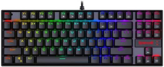 Redragon K552-RGB-2 Wired TKL 75% Mechanical Gaming Keyboard, Outemu Blue Switches, Metal + ABS Construction, Black K552RGB-2 - Desert Games