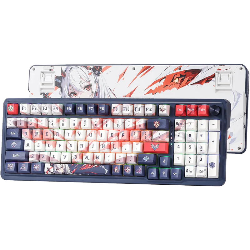 Redragon Eisa Pro K686 Pro Wired+2.4Ghz+BT Mechanical Keyboard - Desert Games