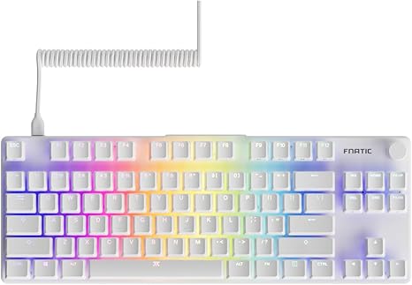 Fnatic STREAK80 LP White TKL Mechanical Low Profile Pro Gaming Keyboard - Desert Games