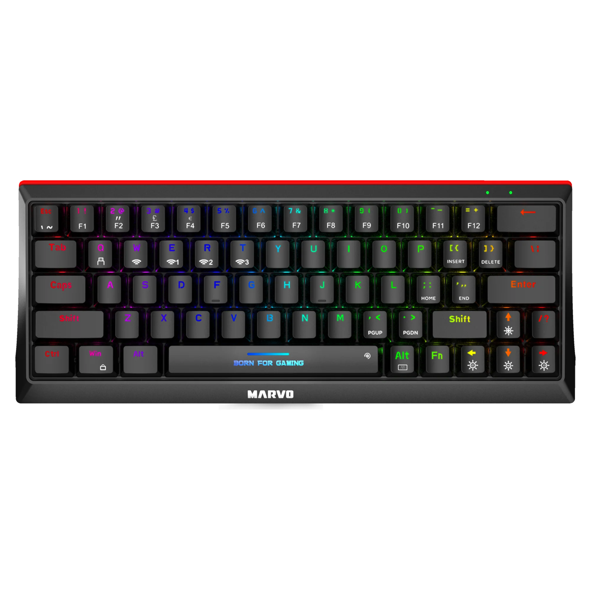 MARVO KG962W EN-B Wireless Keyboard - Desert Games