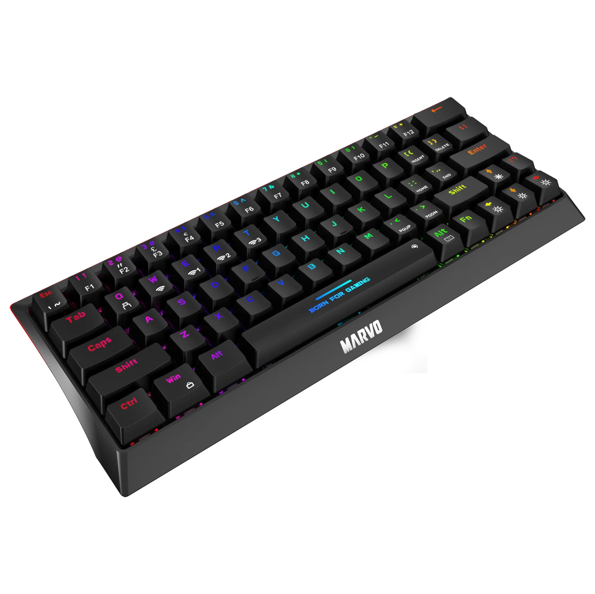 MARVO KG962W EN-B Wireless Keyboard - Desert Games