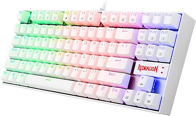 Redragon K552 Mechanical Gaming Keyboard - White - Desert Games