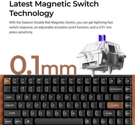 Keychron K2 HE Wireless Magnetic Switch Custom Keyboard, Black K2H-F1-AR - Desert Games