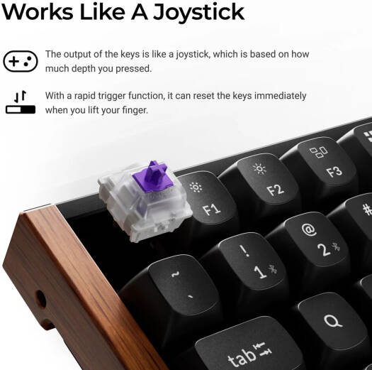 Keychron K2 HE Wireless Magnetic Switch Custom Keyboard, Black K2H-F1-AR - Desert Games