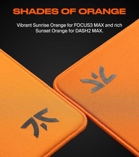 Fnatic Dash2 Max L Premium Gaming Mousepad - Sunset Orange - Desert Games