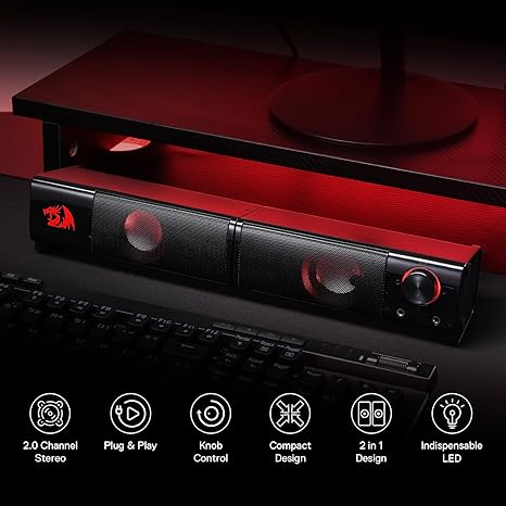 Redragon Orpheus GS550 PC Gaming Speakers - Desert Games