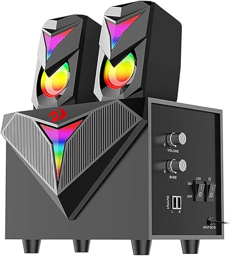 Redragon GS700 Toccata, 2.1, RGB Computer Speakers RED-GS700 - Desert Games