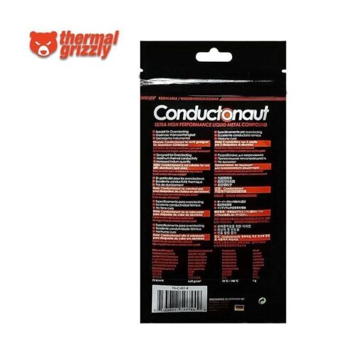 Thermal Grizzly Conductonaut Thermal Grease Paste – 1g TG-C-001-R - Desert Games