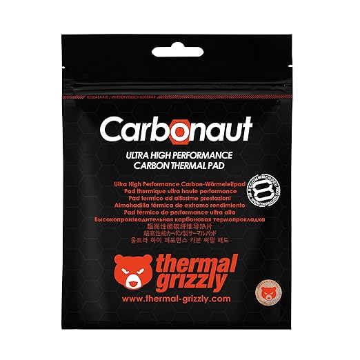 Thermal Grizzly Carbonaut (31x25x0,2mm) - for RTX 2080 - Carbon Thermal Pad for Maximum Thermal Conductivity TG-CA-31-25-02-R - Desert Games
