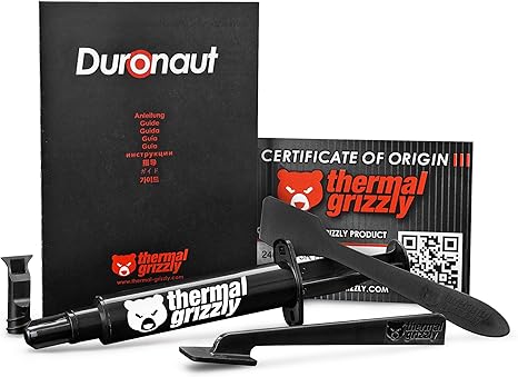 Thermal Grizzly Duronaut - 6 Gram - Enhanced Durability & High Performance Thermal Paste TG-D-006-R - Desert Games
