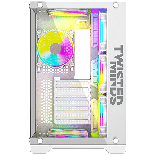 Twisted Minds Bullet-07 Mid Tempered Glass Mid Tower Gaming Case - TM1-W-S - Desert Games