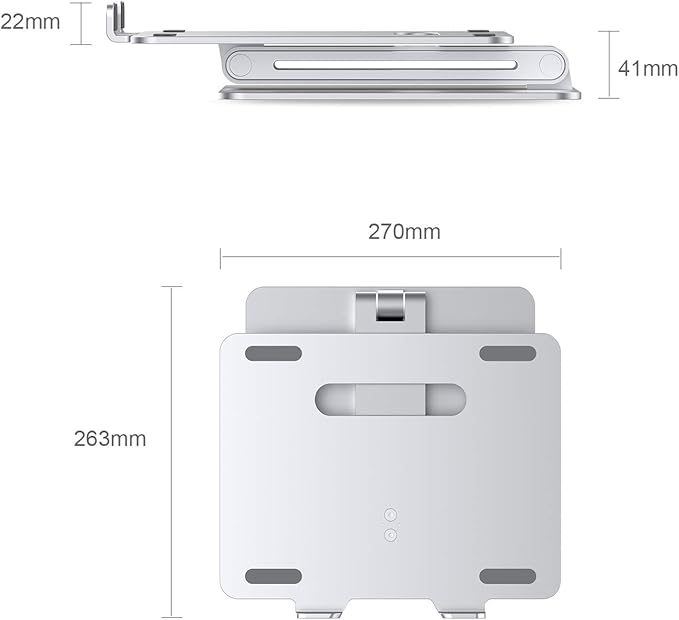 UPERGO AP-2V Aluminum Height Adjustable Laptop Stand - Desert Games