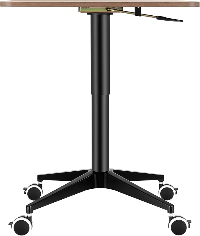 UPERGO UP-10SL Height Adjustable Square Movable Desk, Computer Floor Stand - Desert Games
