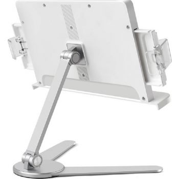 Upergo AP-7VB Portable Book Holder/Stand, Adjustable Aluminum - Silver - Desert Games