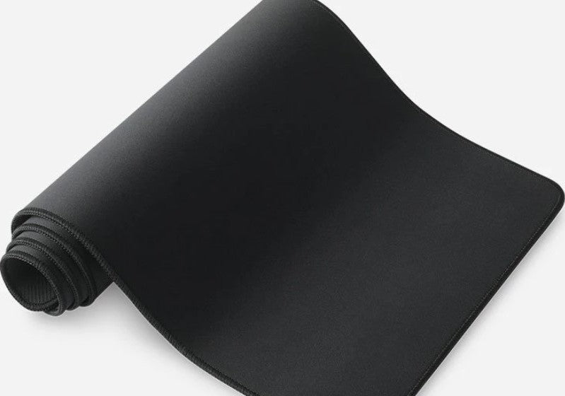 Glorious G-E-STEALTH Stealth Edition, Extended Gaming Mouse Pad/Mat, Long Black Cloth, Mousepad, Stitched Edges, 11"x36" | G-E-STEALTH - Desert Games