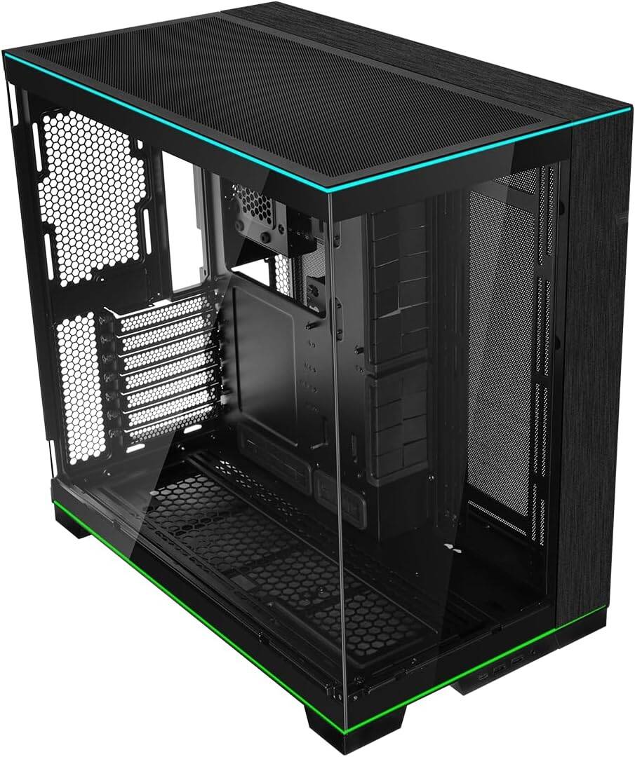 Lian Li O11D EVO RGB E-ATX Gaming Dual Chamber Case, Black | G99.O11DERGBX.00 - Desert Games