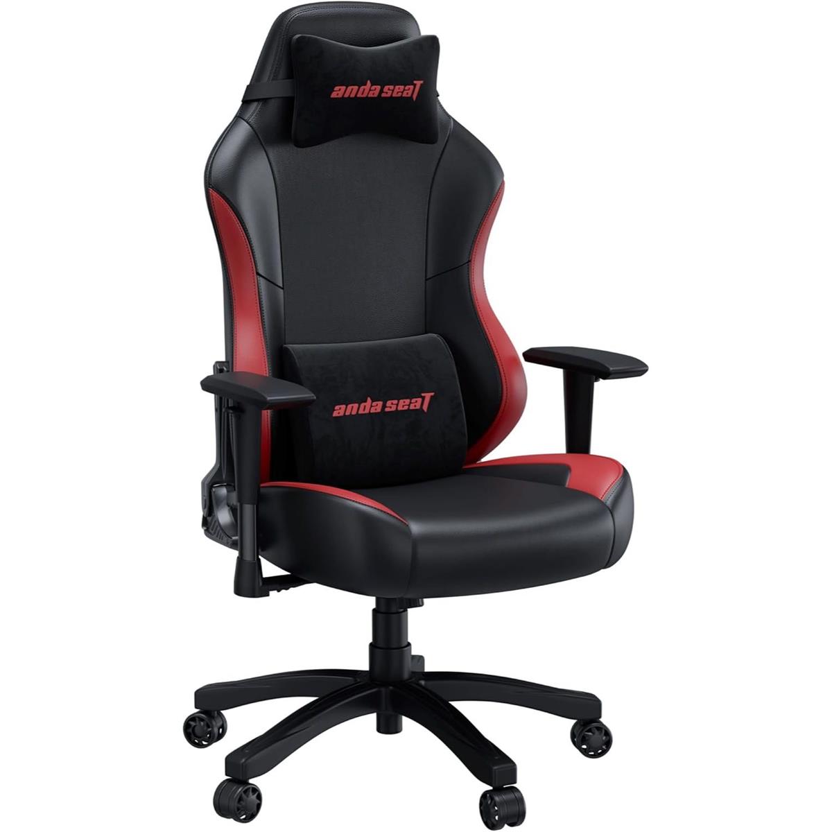 Anda Seat Luna Large Gaming Chair - Black / Red - Desert Games