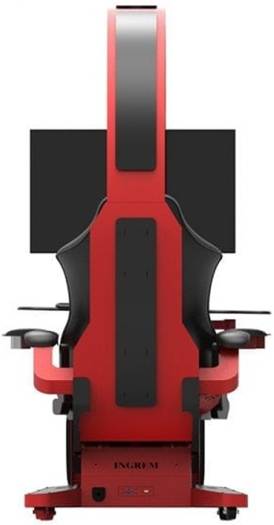 Dxracer-INGREM Gaming Pod, Supports Up to 49" Monitor, (Black Red) - Desert Games