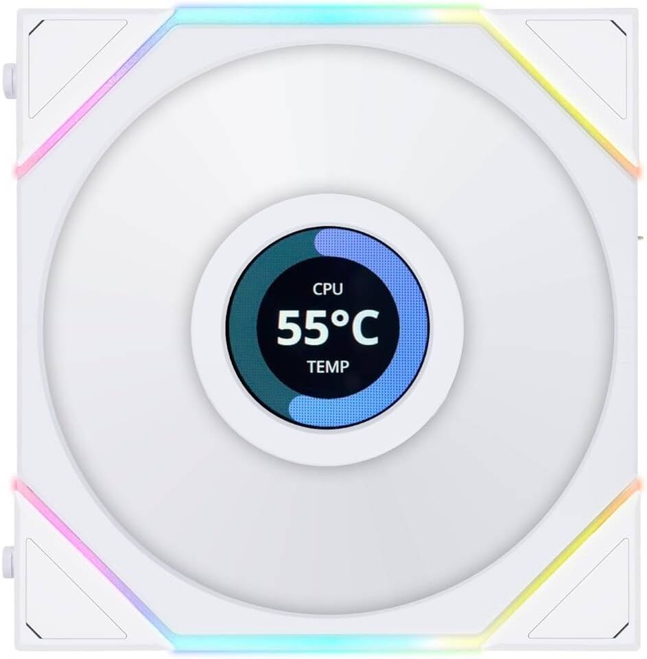 Lian Li Uni Fan TL 120 Reverse Blade Case Fan, Single Pack, White | G99.12RTLLCD1W.00 - Desert Games