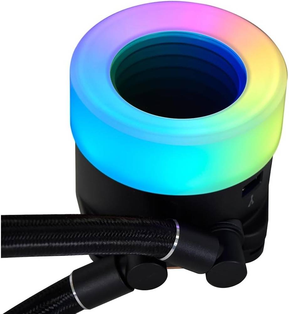 Lian Li Galahad II Trinity 240 Liquid CPU Cooler, 240mm Radiator, 2x 120mm Fans, 3200RPM Pump Speed, 79.9CFM Fan Airflow, 2450RPM Fan Speed, Fluid Dynamic Bearing, Black | GA2T24B - Desert Games