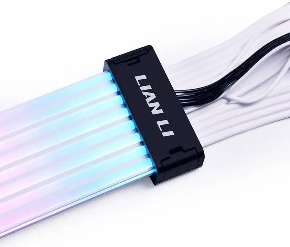 Lian Li Strimer Plus V2 12+4 To 3x8 Pin Add-RGB Cable, Unlock Your Imagination, Compatible with L-Connect, 8 Light Guides, 335mm Cable Length | G89.PW168-8PV2.00 - Desert Games