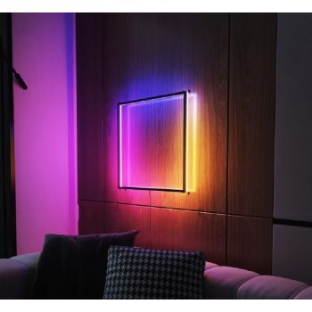 Gadgeton Modern Square RGB LED Wall Lamp with Remote Control - 745610 - Desert Games