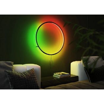 Gadgeton Modern Hollow Round RGB LED Wall Lamp with Remote Control - 745614 - Desert Games