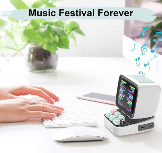 Divoom Ditoo Pro Bluetooth Mini Speaker - White - Desert Games