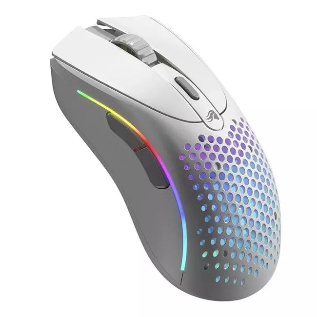 Glorious Model D 2 Wireless Optical RGB Gaming Mouse - White | GLO-MS-DWV2-MW - Desert Games