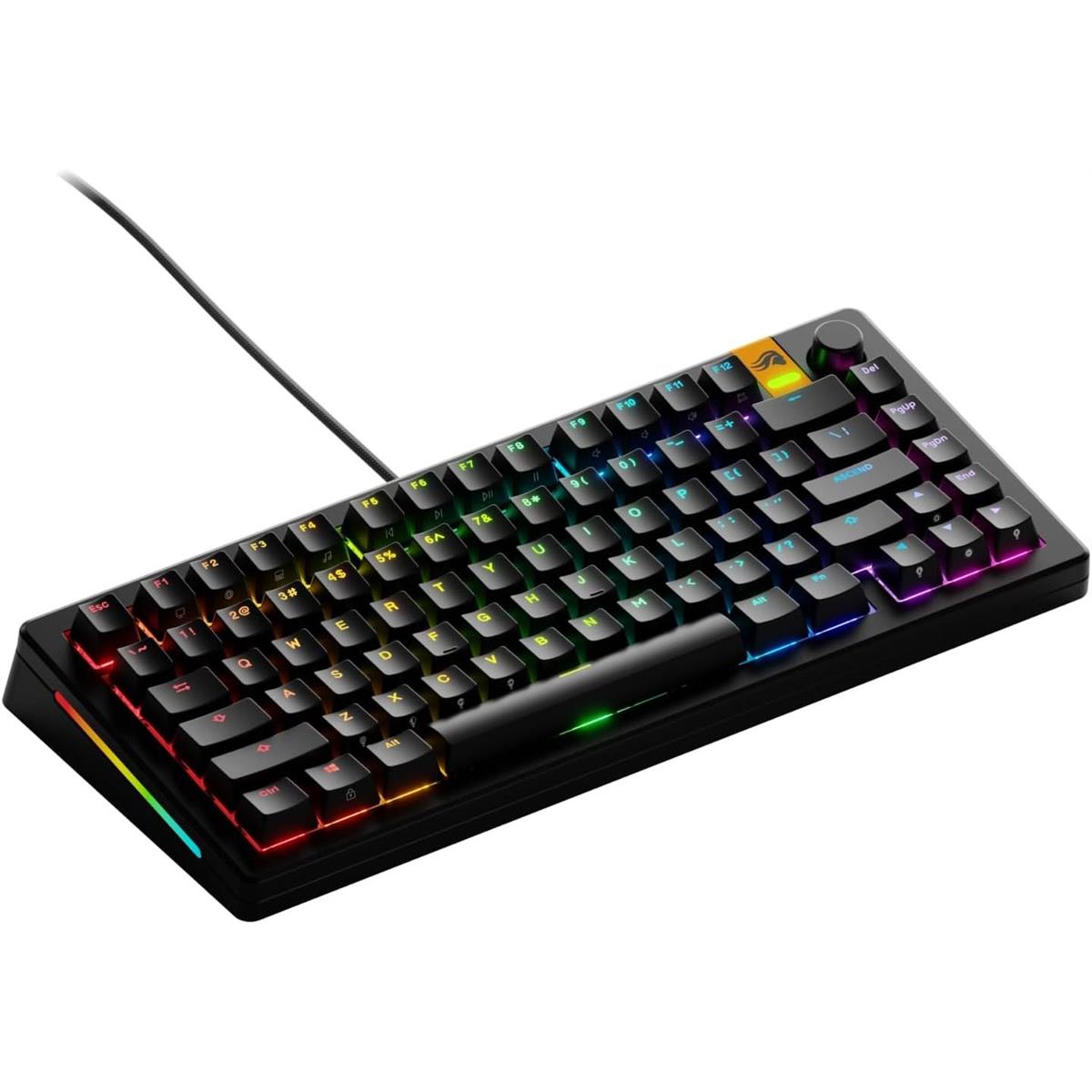Glorious GMMK 3 HE 75% Prebuilt Wired Keyboard - Black GMMK3-75-PB-HE-W-BLK - Desert Games