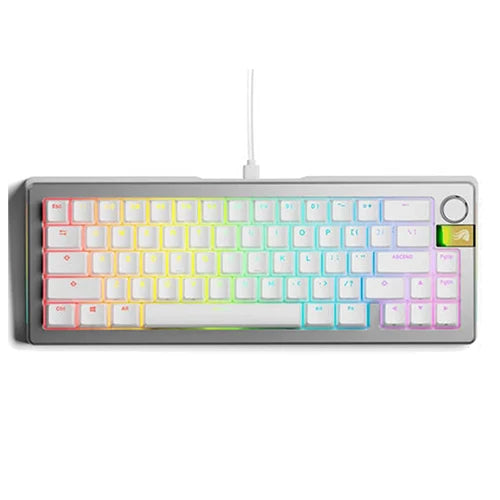 Glorious GMMK 3 PRO HE 65% Prebuilt Wired Gaming Keyboard - Silver GMMK3-PRO-65-HE-W-S - Desert Games