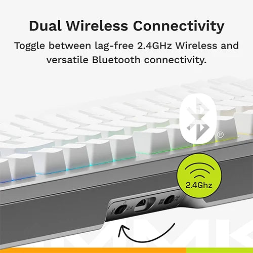 Glorious GMMK 3 PRO HE 75% Prebuilt Wireless Gaming Keyboard - Silver GMMK3-PRO-75-HE-WL-S - Desert Games