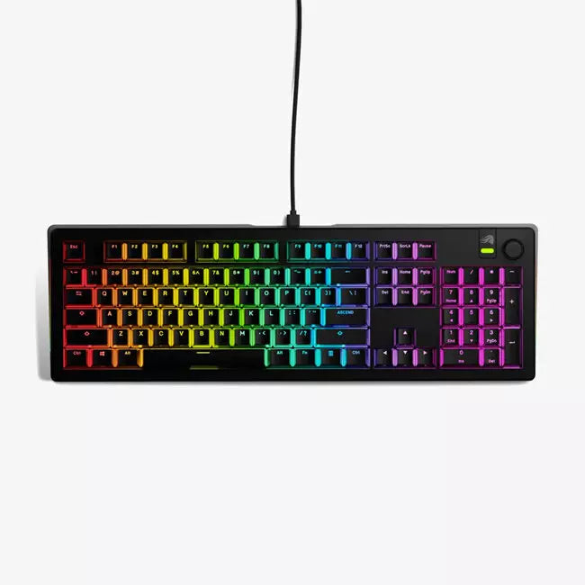Glorious GMMK 3 100% Prebuilt Wired US Keyboard - Black | GMMK3-100-FOX-W-B - Desert Games