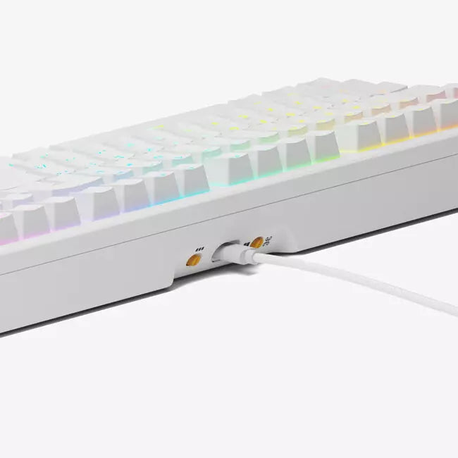 Glorious GMMK 3 100% Prebuilt Wired US Keyboard - White | GMMK3-100-FOX-W-W - Desert Games