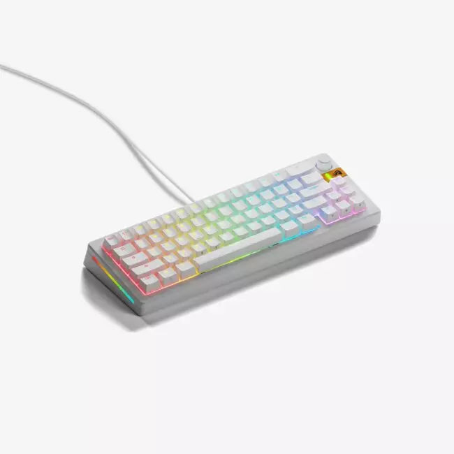 Glorious GMMK 3 HE 65% Prebuilt Wired US Keyboard - White | GMMK3-65-HE-W-W - Desert Games