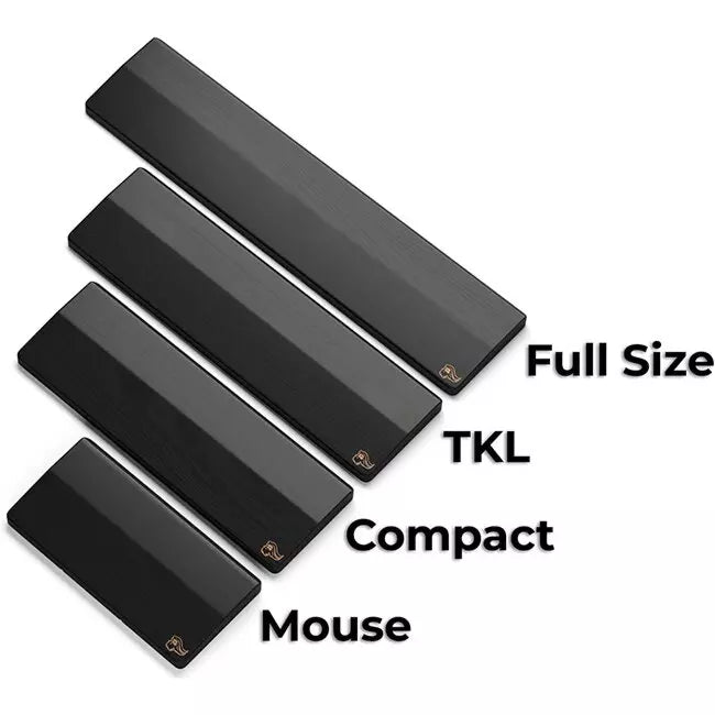 Glorious Wooden Tenkeyless Keyboard Wrist Rest - Black | GV-87-DARK - Desert Games