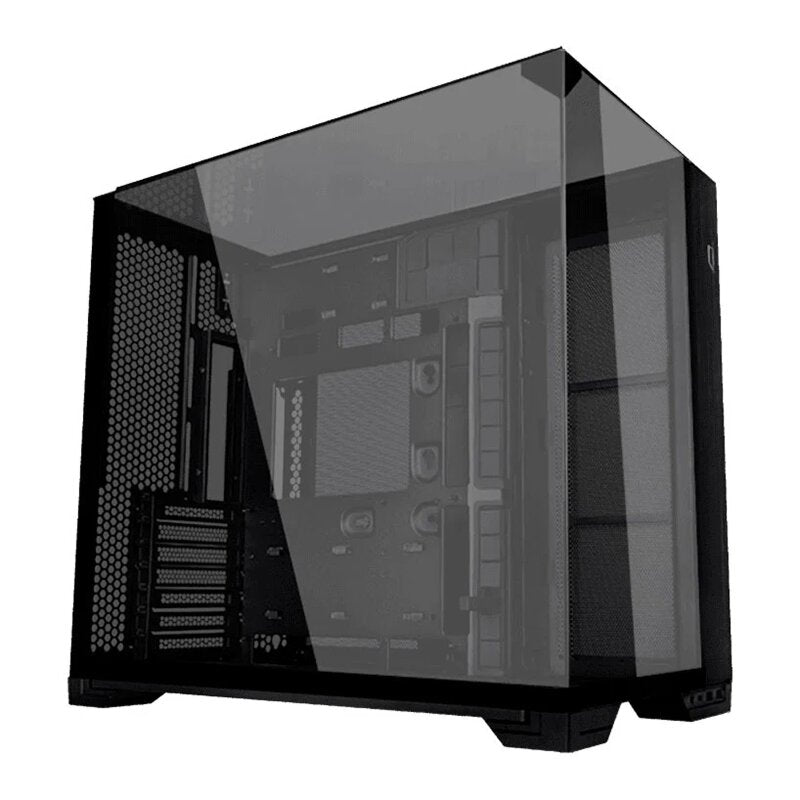 Lian Li O11 Vision Compact Dual-Chamber Mid-Tower Triple Tempered Glass ATX Case - Black | O11VPX - Desert Games